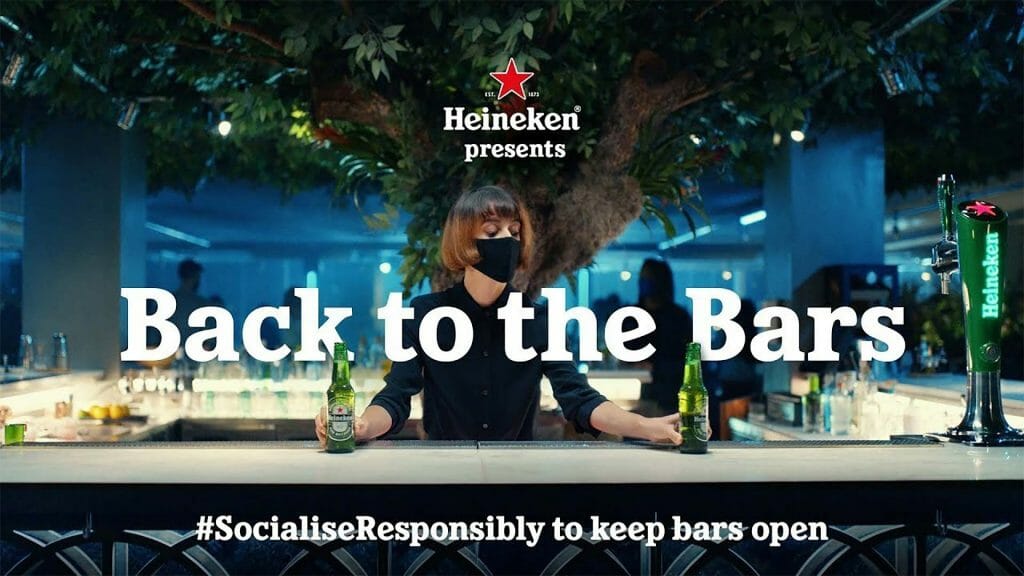 Heineken back to the bars.